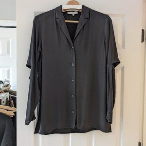 Tibi Eco Acetate Viscose Shirt Jacket Size 0